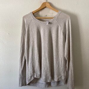 Athleta Women's Grey and White Sweatshirt
